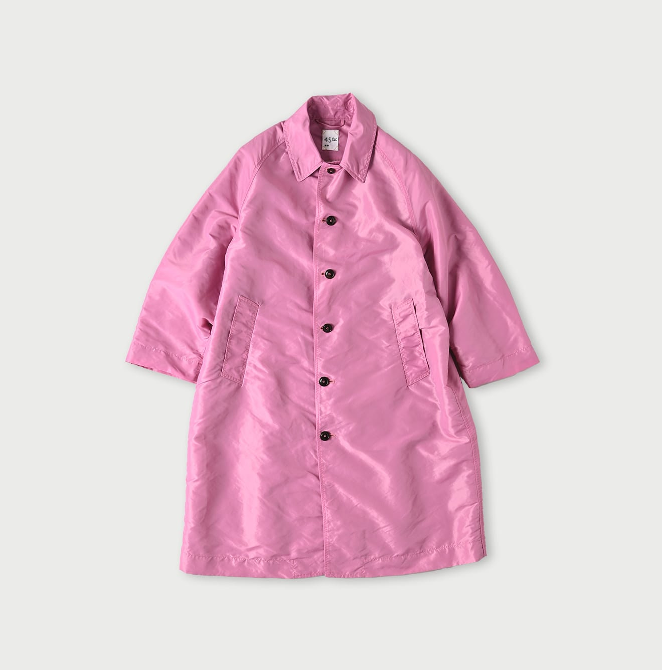 Nylon 908 Stain Collar Coat Pink