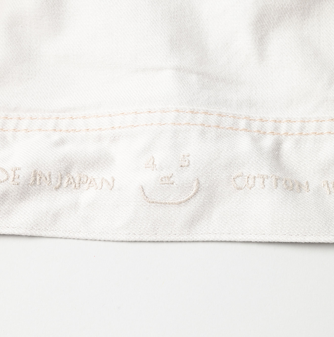 Rye Mugi Denim 908 Hikohime Jan White Detail