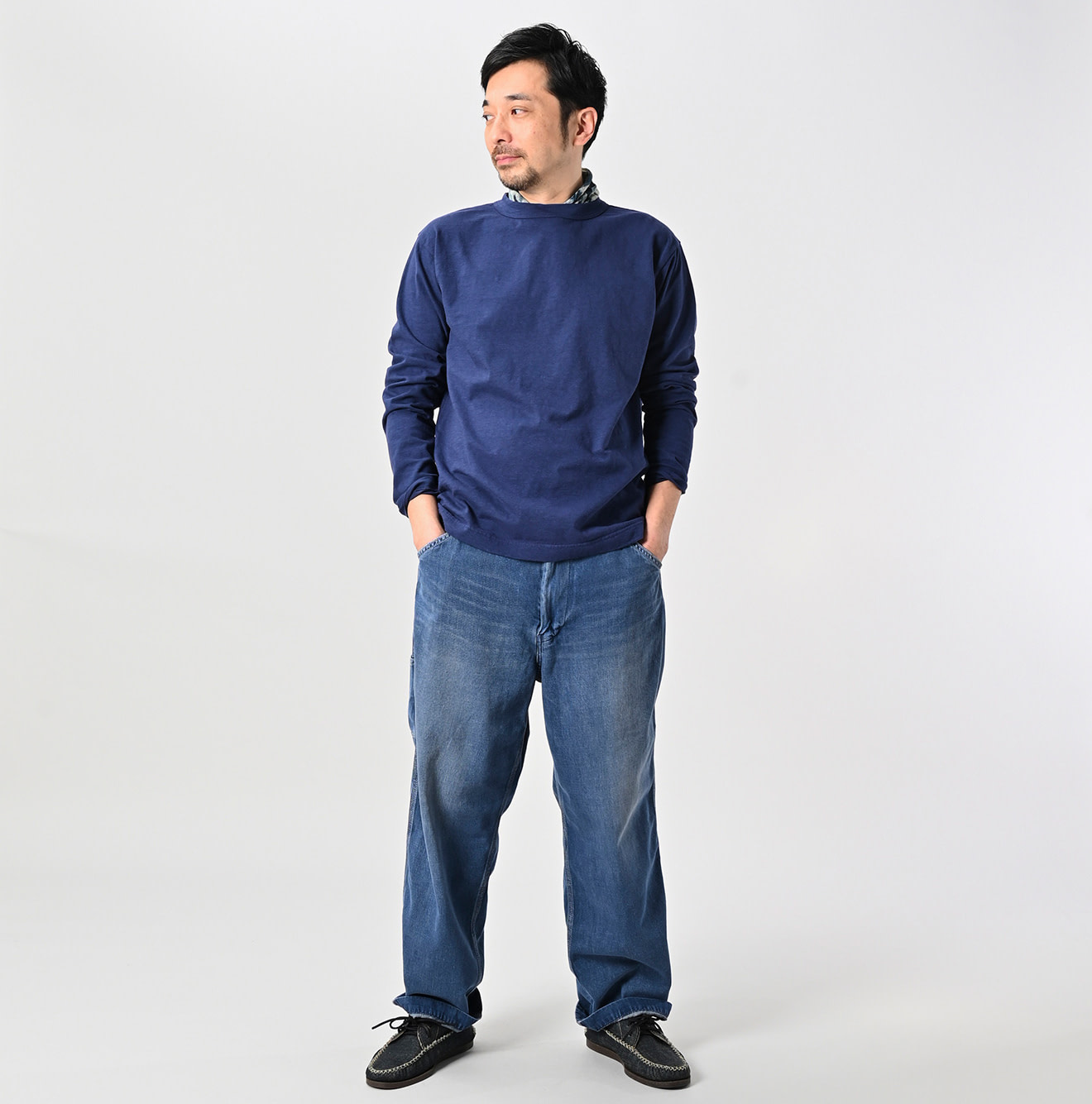 Long Sleeve 908 45 Star T-shirt Male Model