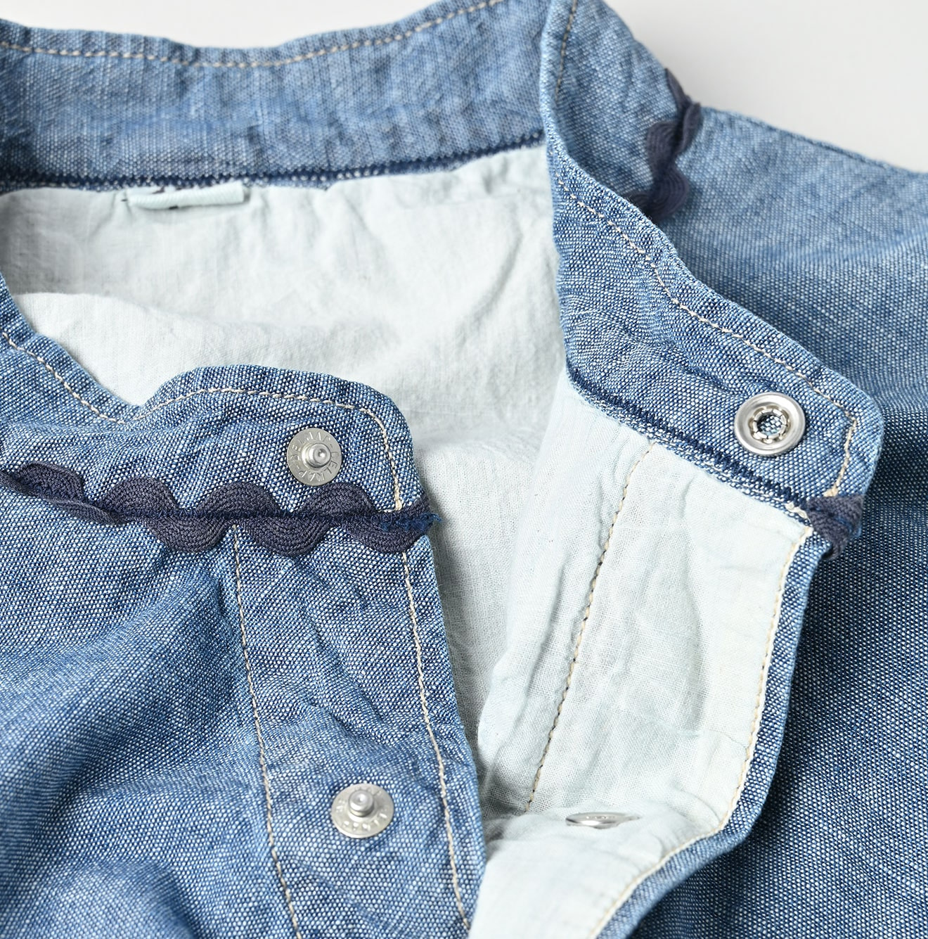 Ruri Dungaree Tambourine Shirt Zyu Detail