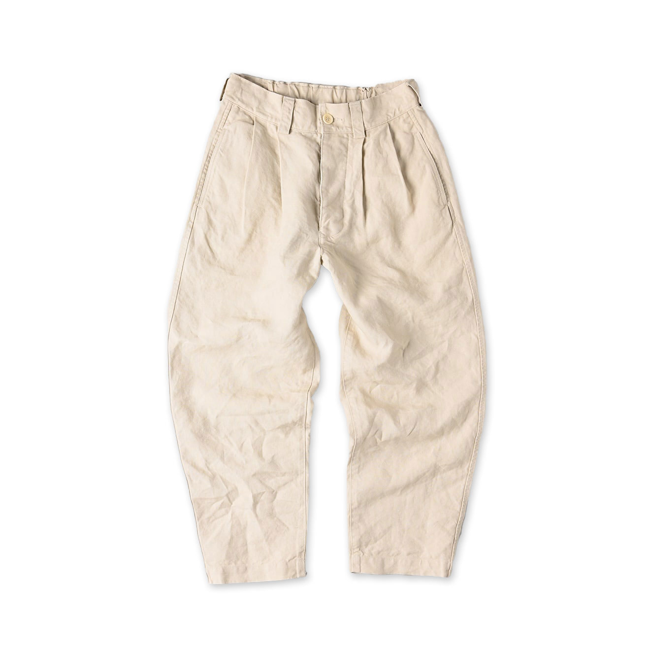 専用　Deuxieme Classe PROTAGONISTA LINEN Linen Duck 908 Peg Top Pants - 45r