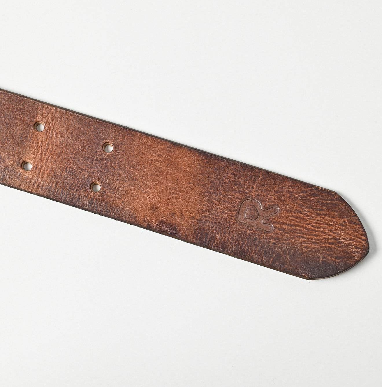 Vintage Leather Belt Wide Detail