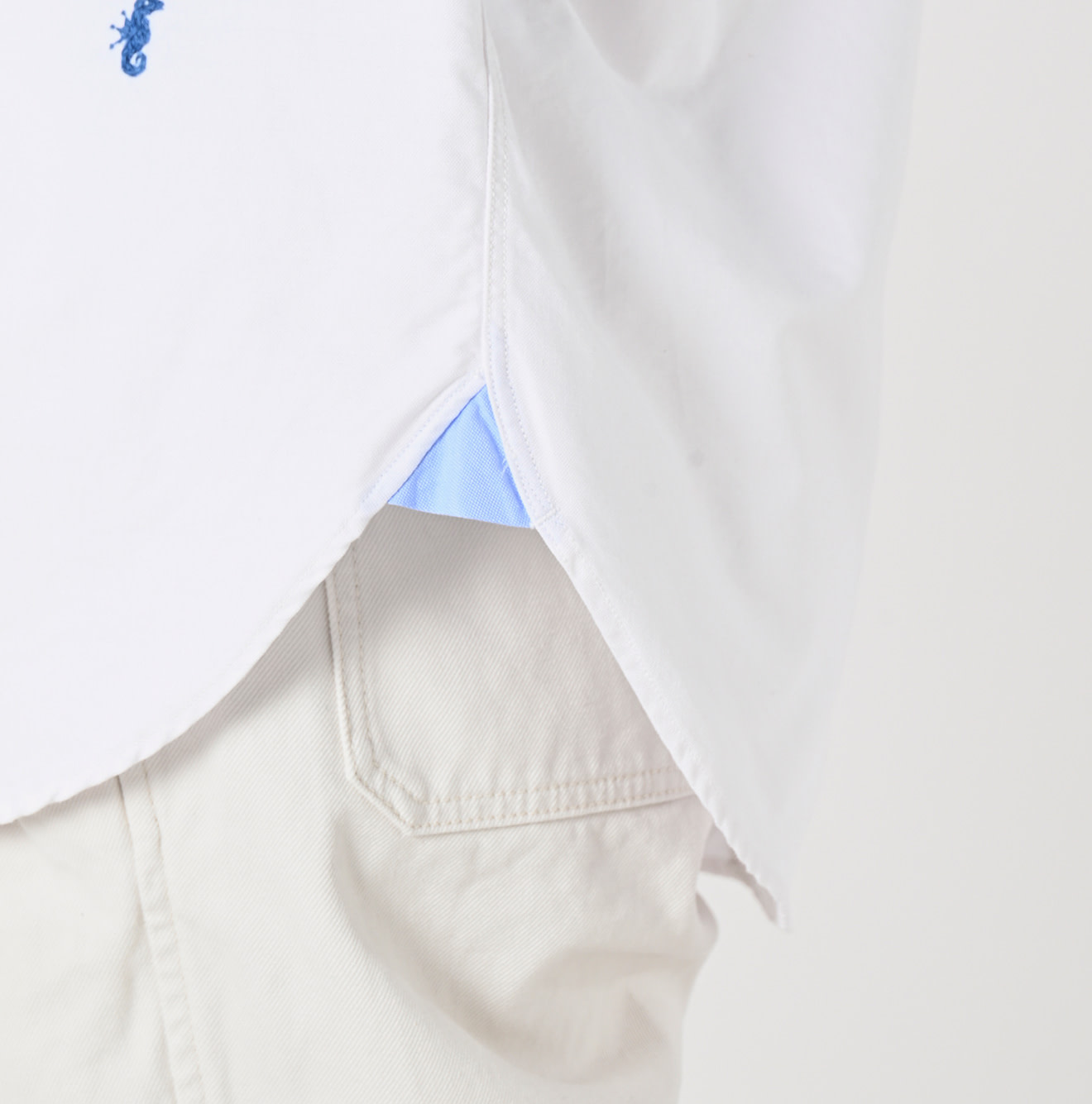 OX Crazy 908 Ocean Button Down Shirt Detail
