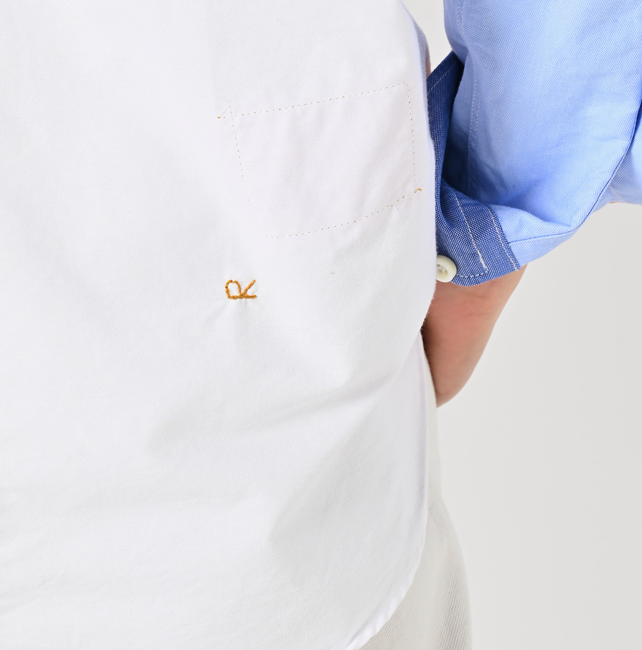 OX Crazy 908 Ocean Button Down Shirt Detail