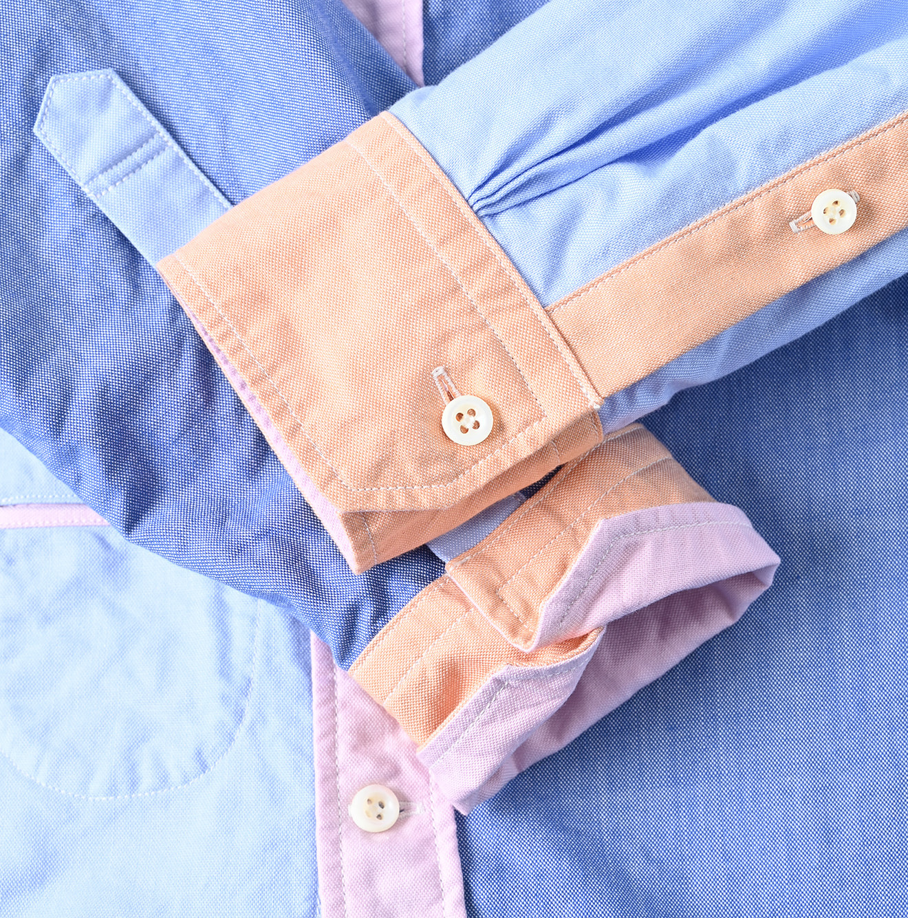 OX Crazy 908 Ocean Button Down Shirt Detail