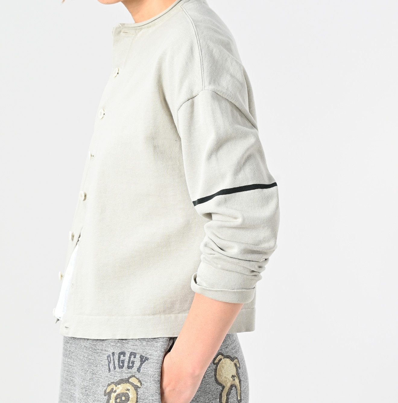 Knitsew Square Cardigan Detail