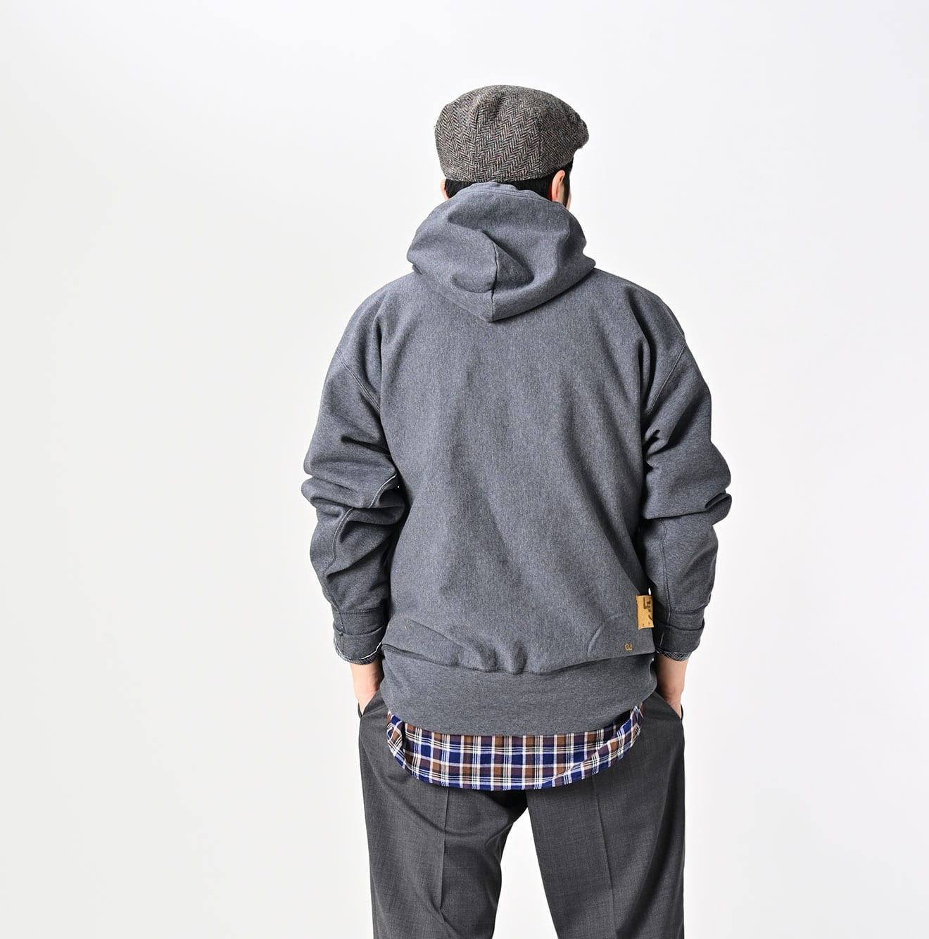 Top Bare Fleece 908 Hoodie Male Model
