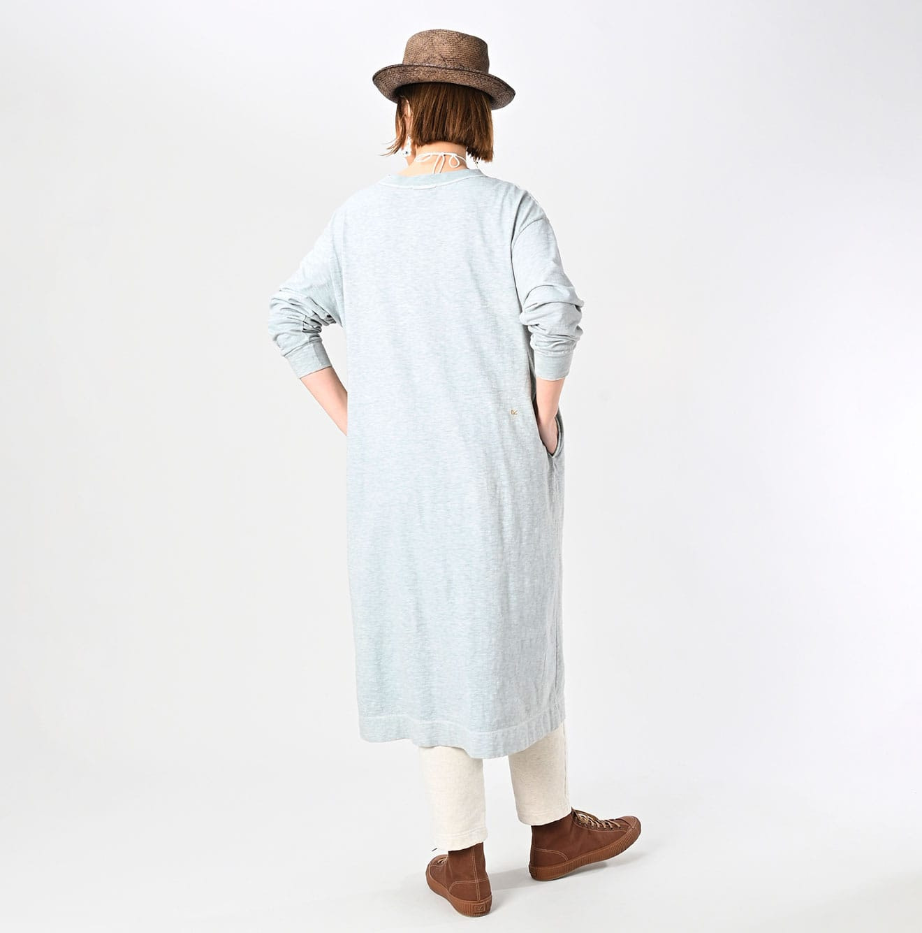 Plant Dyed Tenjiku 45 Star Dress Female Model