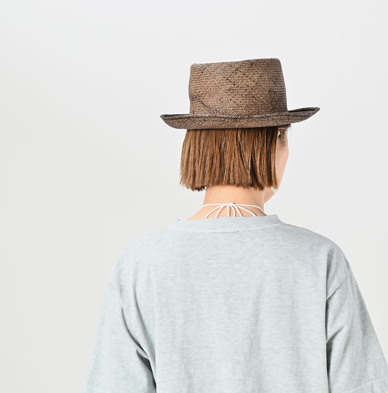 Plant Dyed Tenjiku 908 Ocean T-shirt Detail