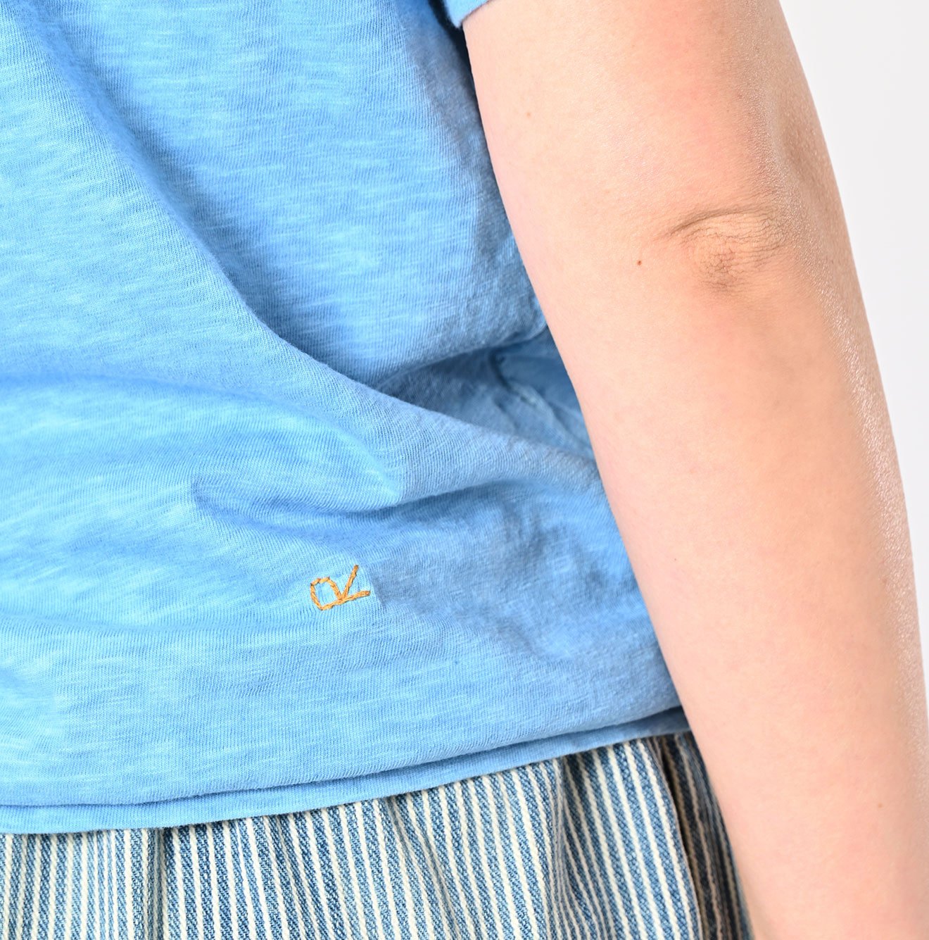 Plant Dyed Tenjiku 908 45 Star T-shirt Detail