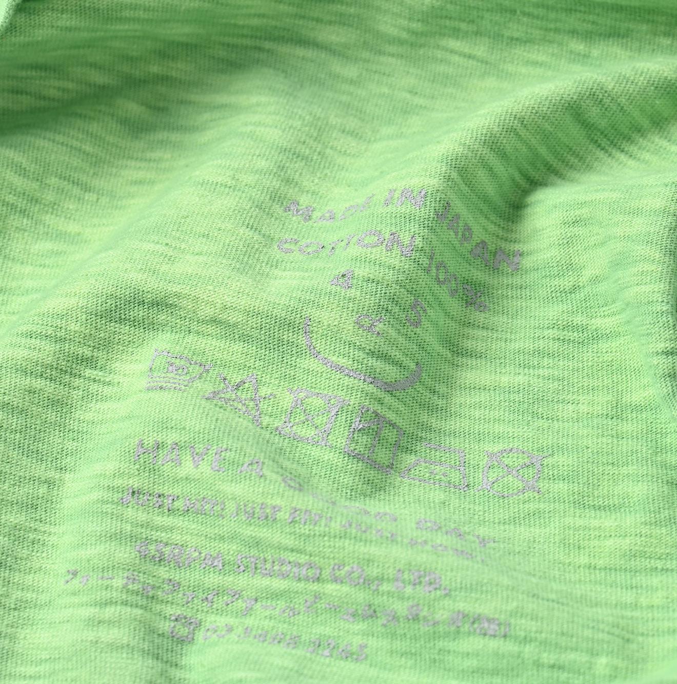 Plant Dyed Tenjiku 908 45 Star T-shirt Detail