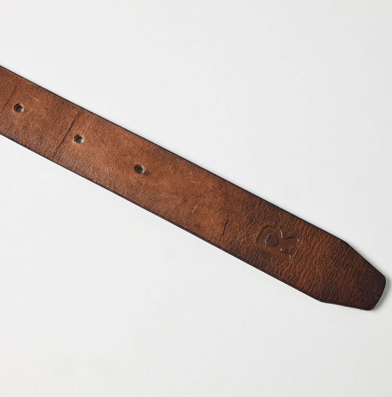 Vintage Leather Belt Slim Detail