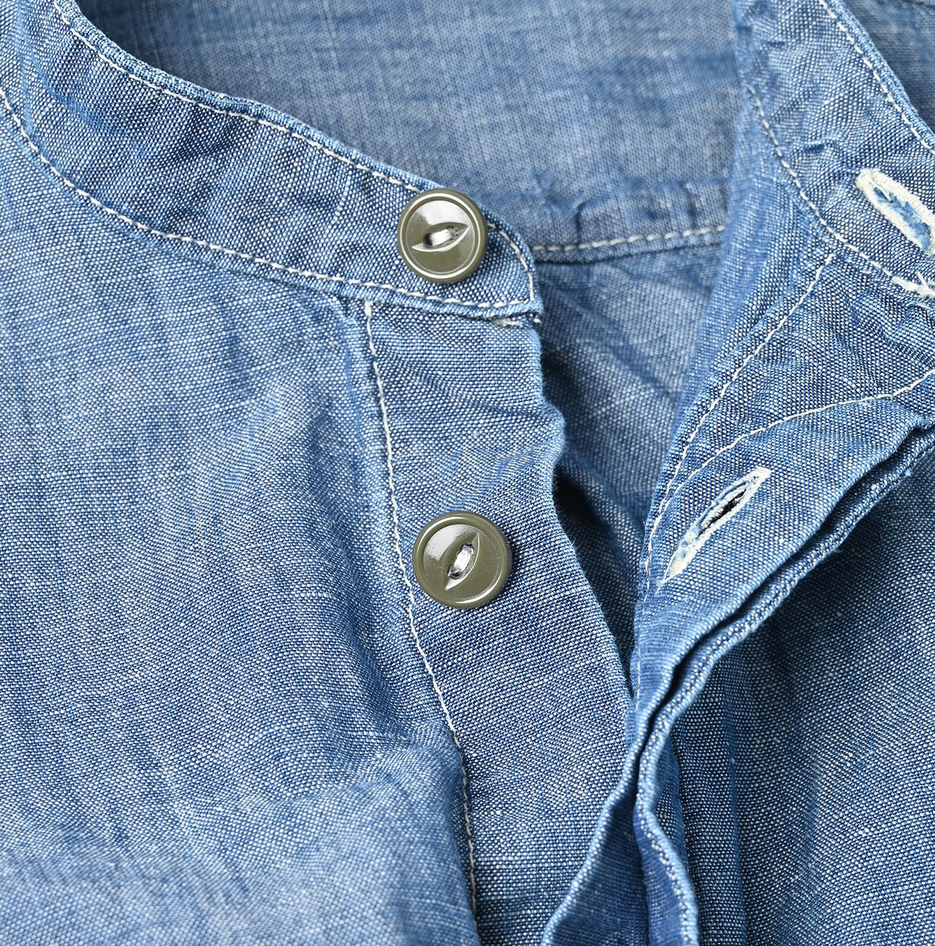 Cotton Linen Ruri Dungaree 908 Neem Shirt Zyu Detail