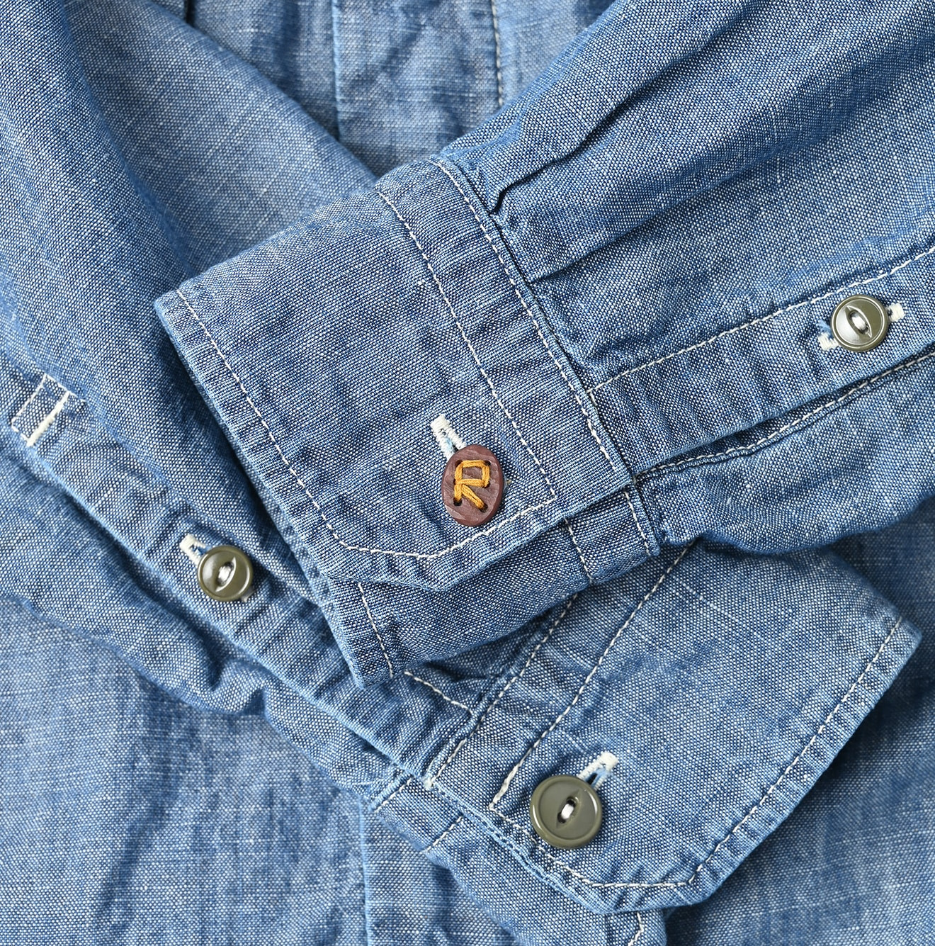 Cotton Linen Ruri Dungaree 908 Neem Shirt Zyu Detail