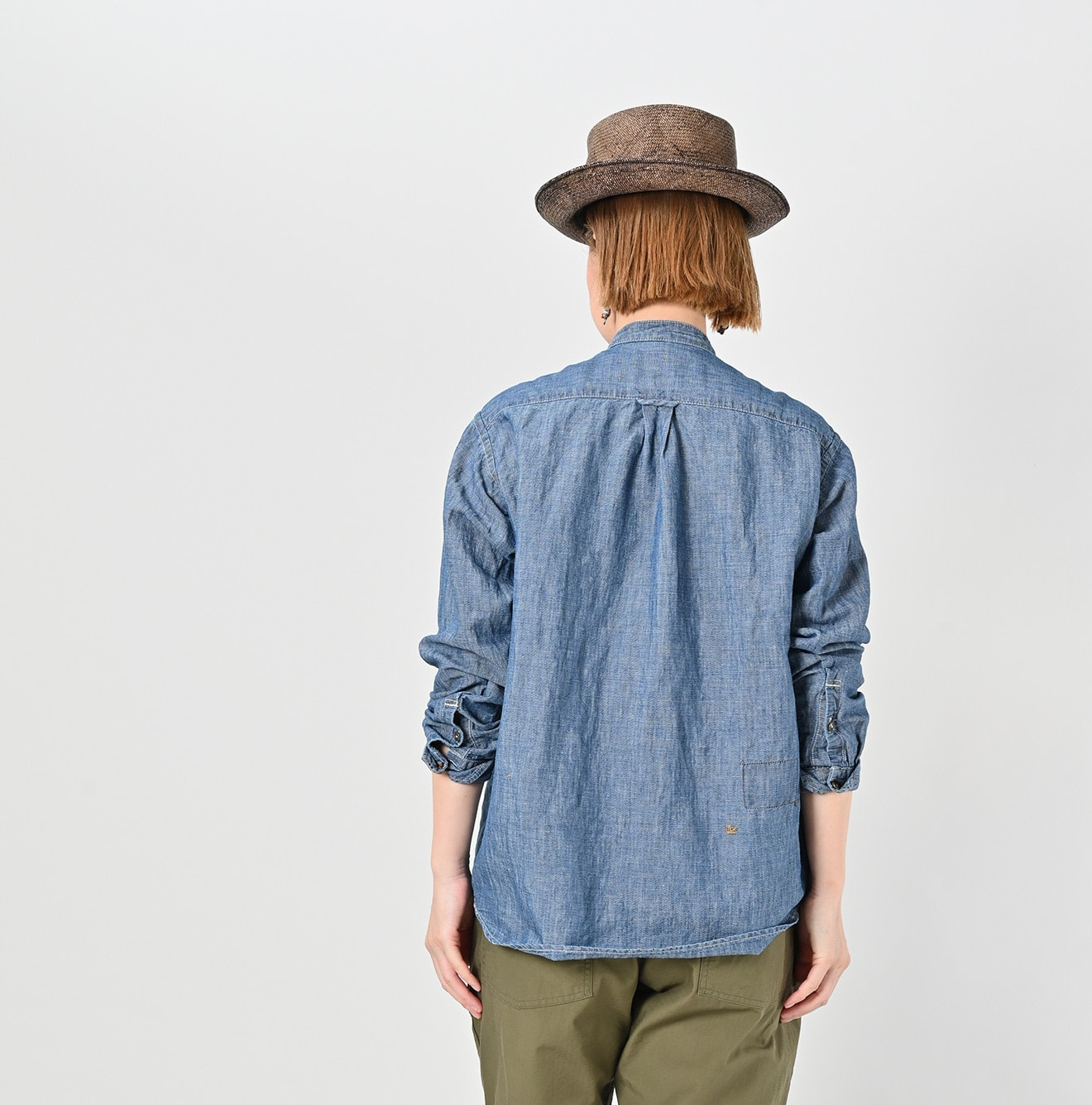Cotton Linen Ruri Dungaree 908 Neem Shirt Zyu Female Model