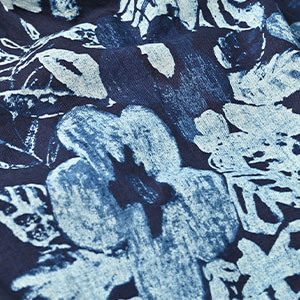 73 Indigo Discharge Print