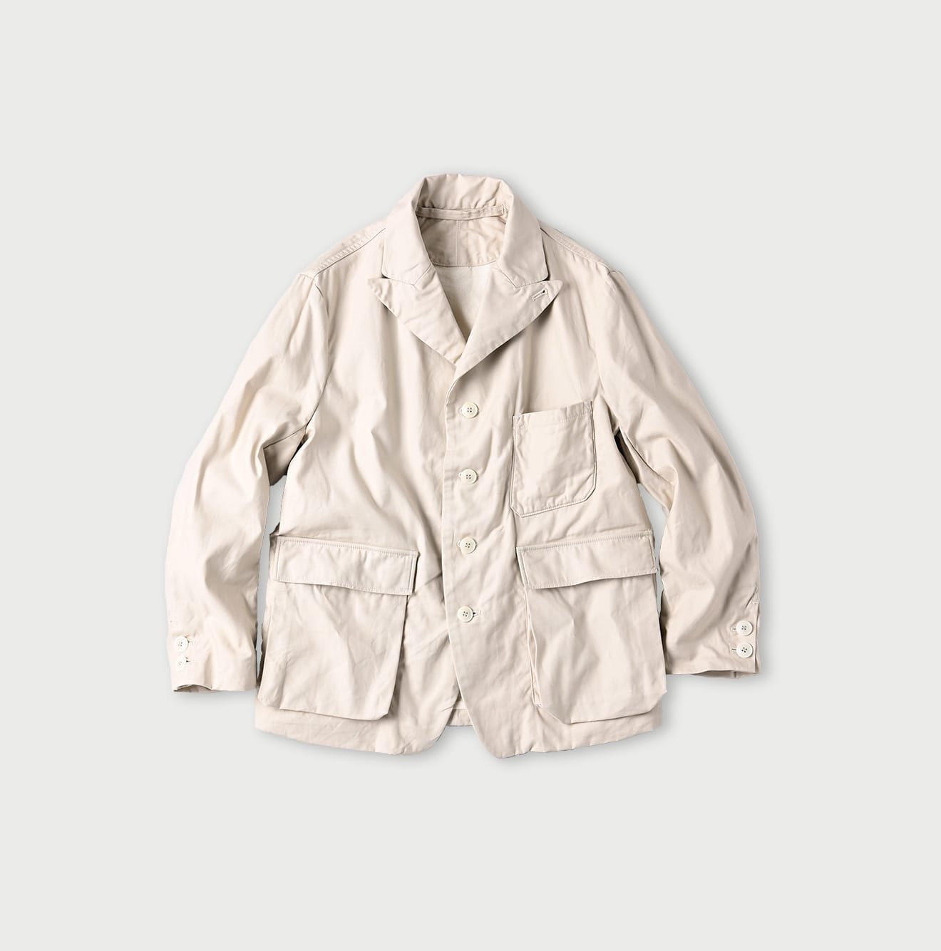 Thin Back Satin 908 Jacketer Antique White