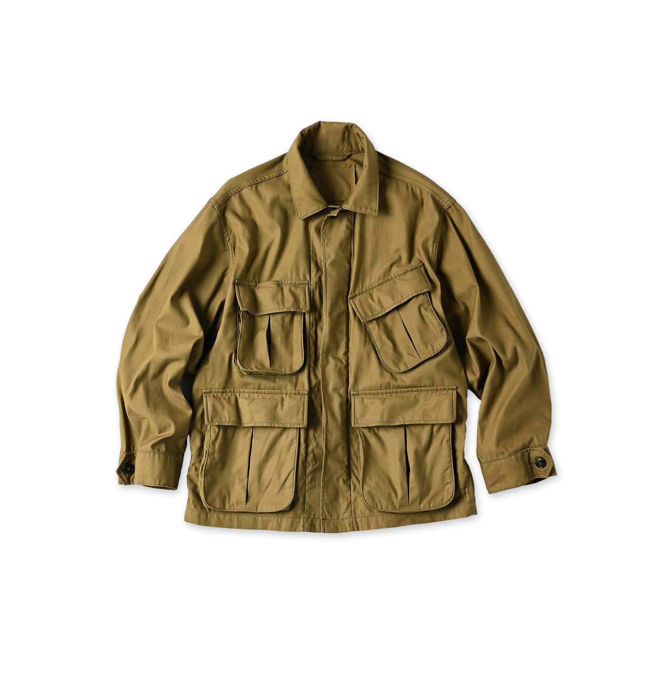 Thin Back Satin 908 Fatigue Jacket Khaki