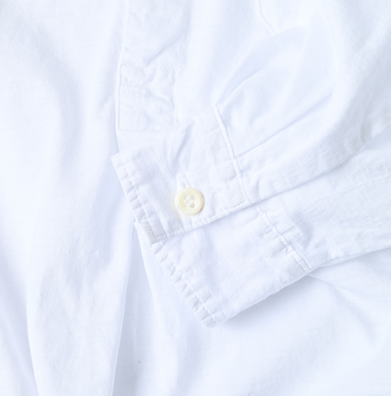Supima Tenjiku 908 Grandpa Pull Shirt Detail