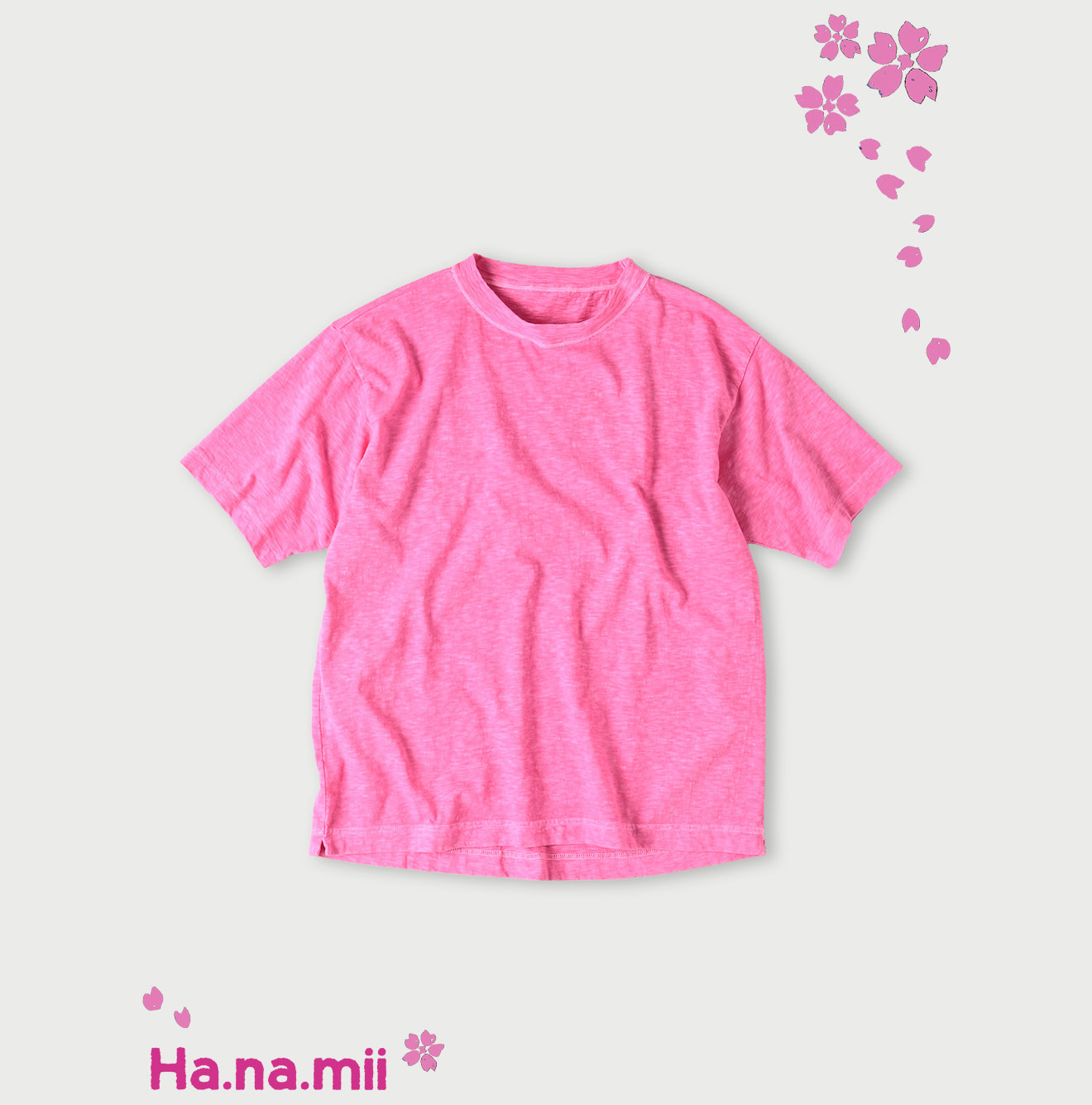 Sakura Dyed 908 Ocean T-shirt Dark Cherry Blossom