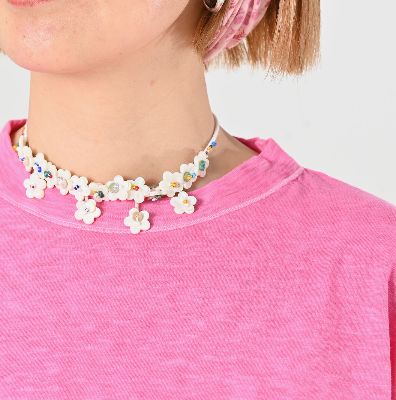 Sakura Dyed 908 Ocean T-shirt Detail