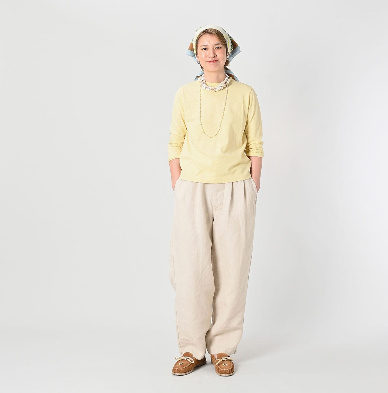 Tenjiku Square T-shirt Female Model