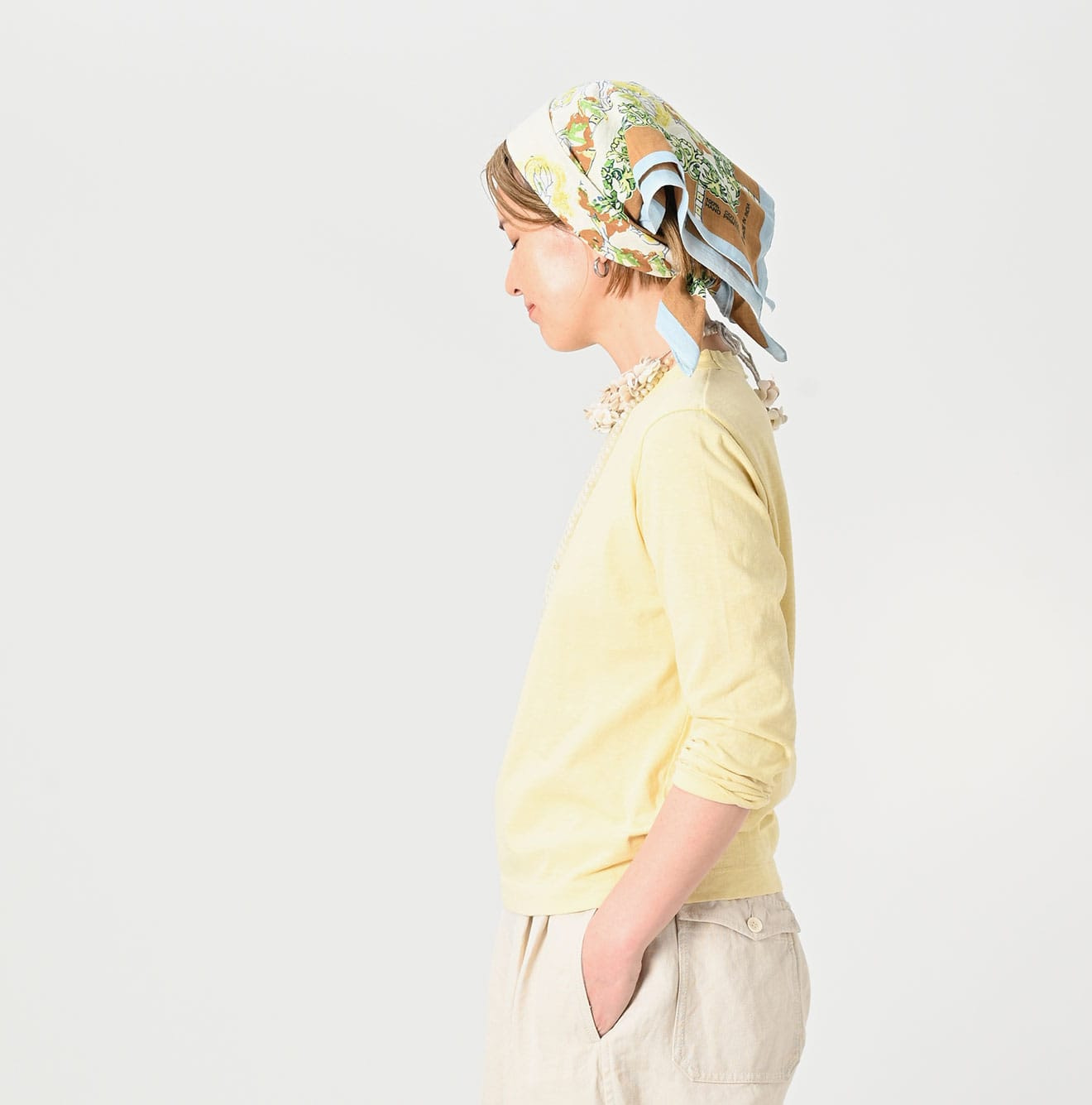 Tenjiku Square T-shirt Female Model