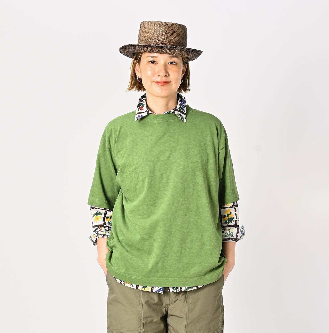 Tenjiku 908 Ocean T-shirt Female Model