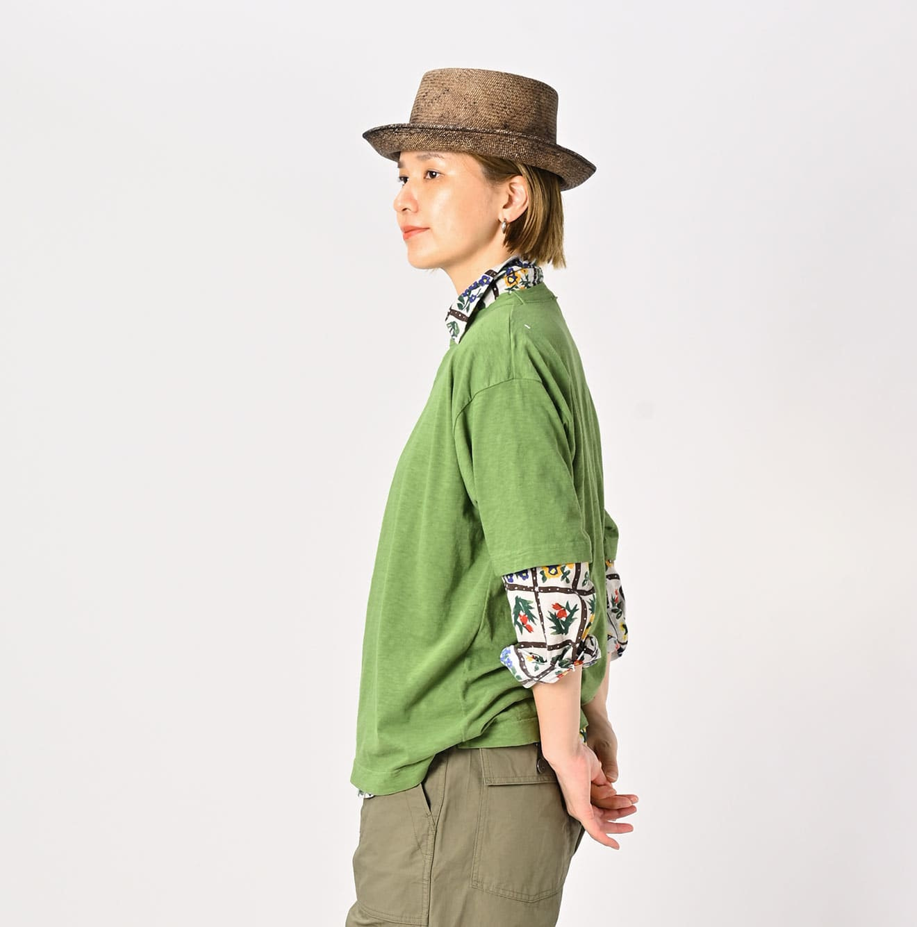 Tenjiku 908 Ocean T-shirt Female Model