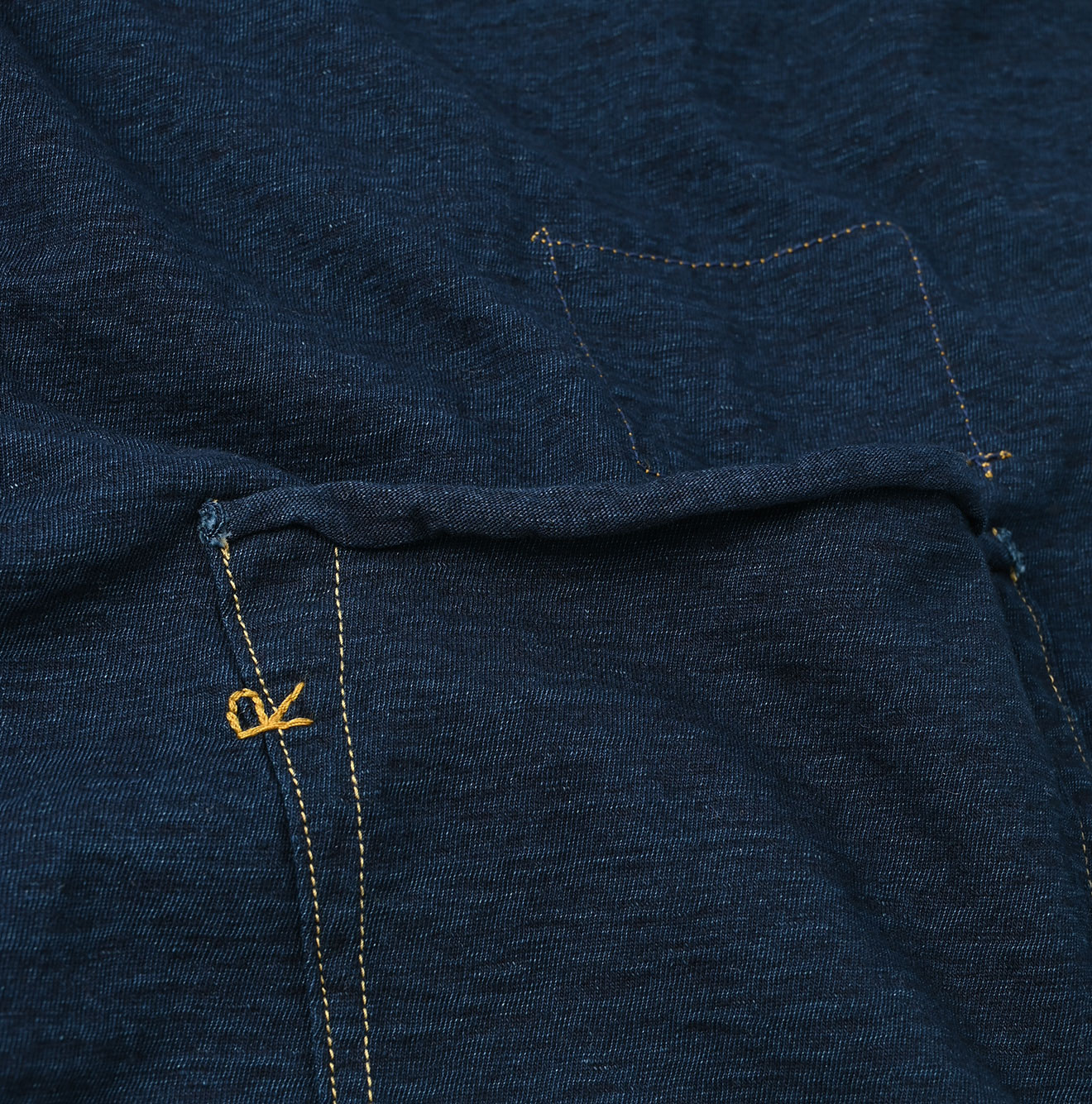 Indigo Tenjiku 908 Ocean T-shirt Detail