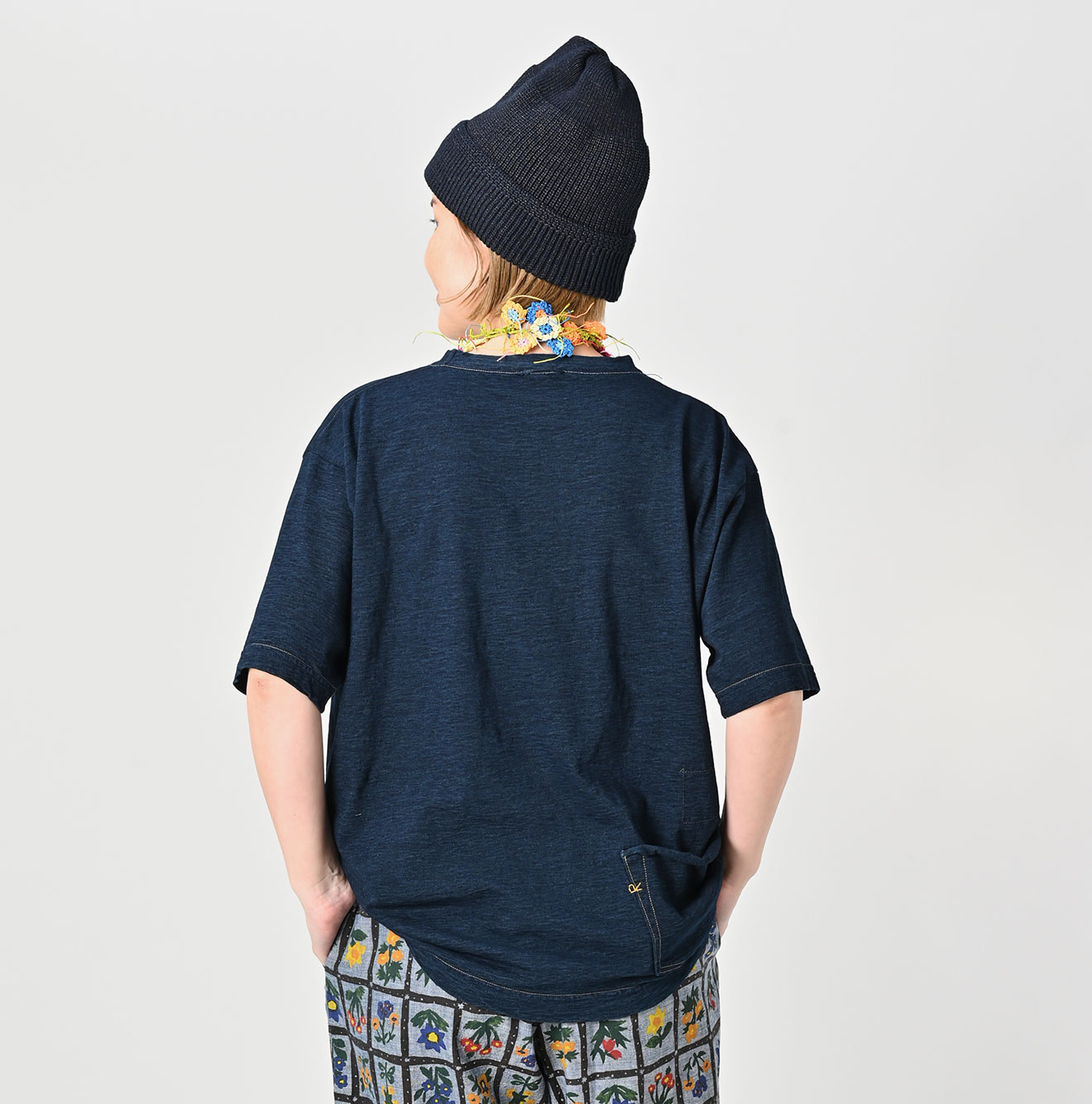 Indigo Tenjiku 908 Ocean T-shirt Female Model