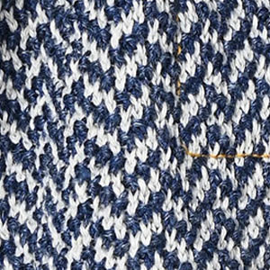 75 Navy Herringbone