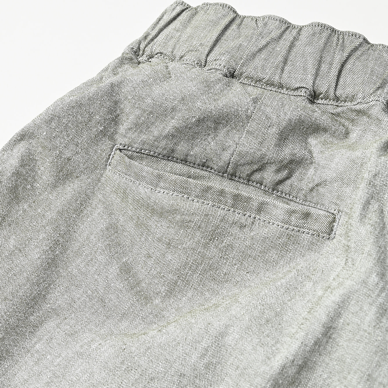 Cotton Linen OX Stretch Sabrina Slacks Detail