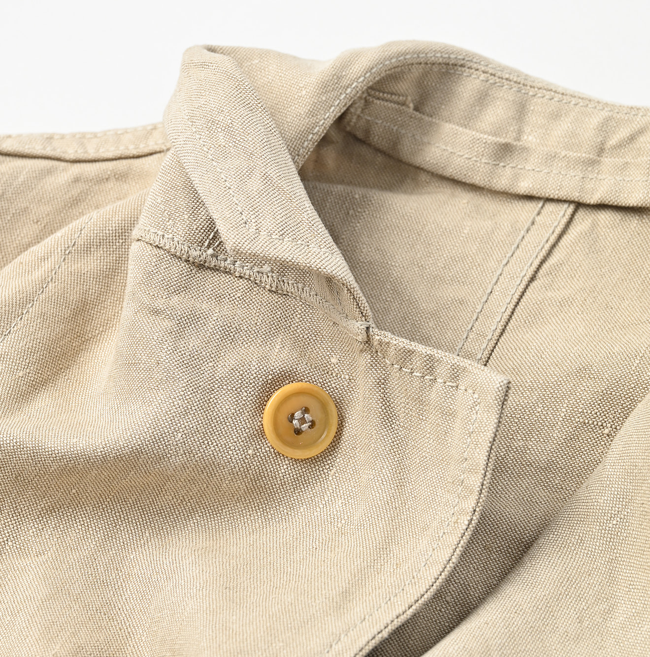 Linen Cloth Nîmes Jacket Detail