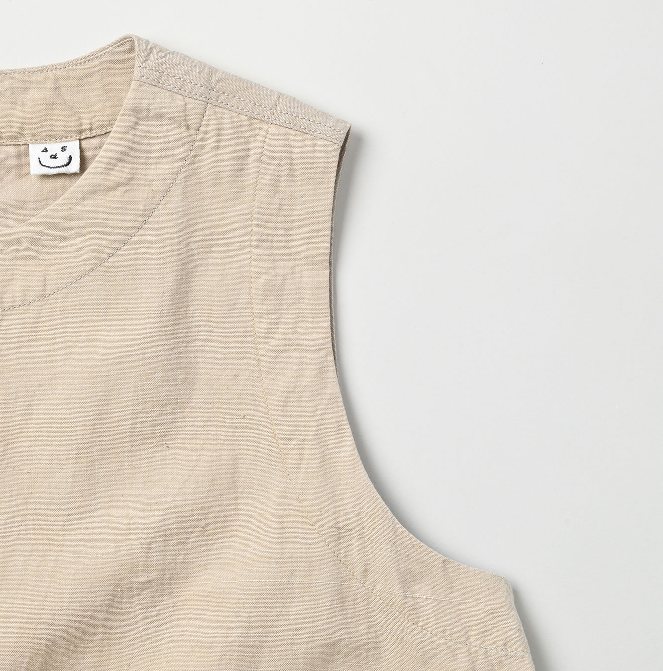 Indian Khadi OX Sleeveless Poyon Dress Detail