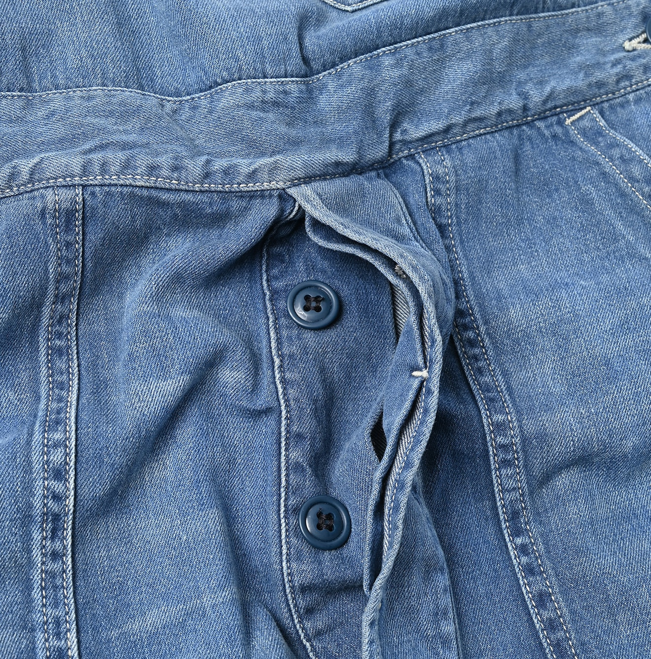 Mon-petit Denim 908 Over All Tan Detail