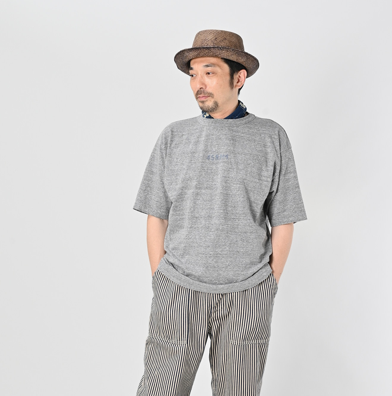 Top Tenjiku 908 45 Star Logo T-shirt Male Model