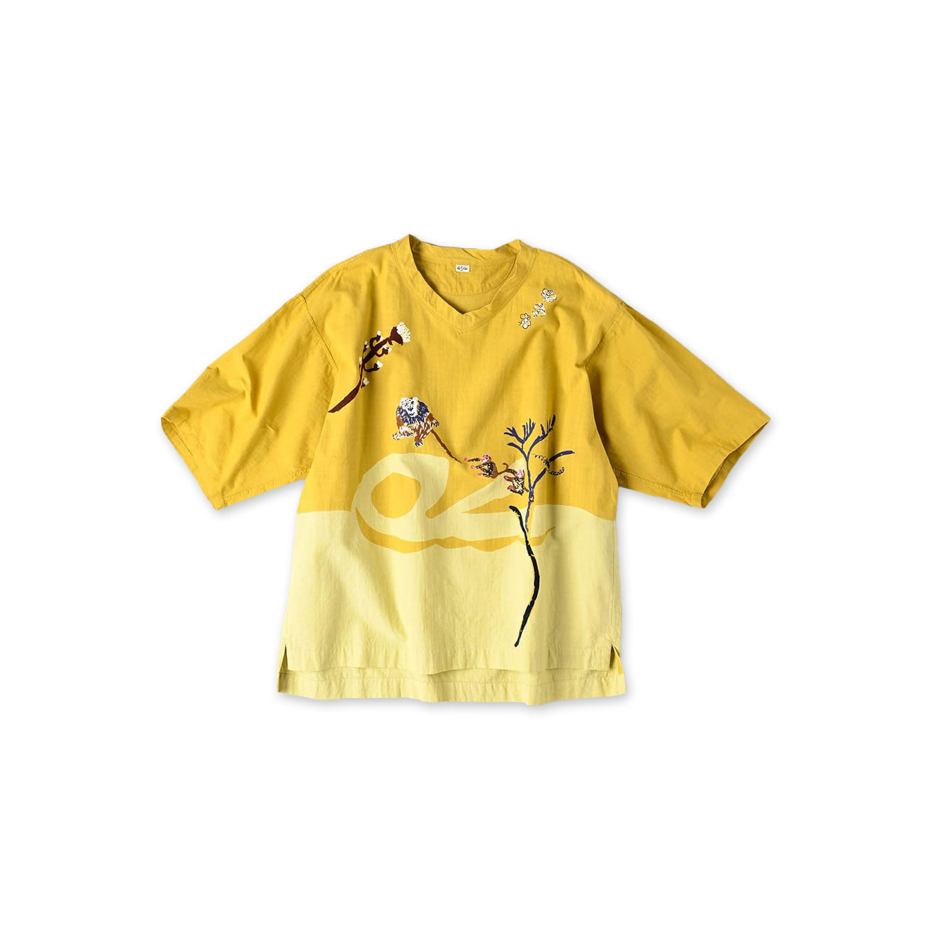 Indian Khadi OX Saijiki Blouse Yellow