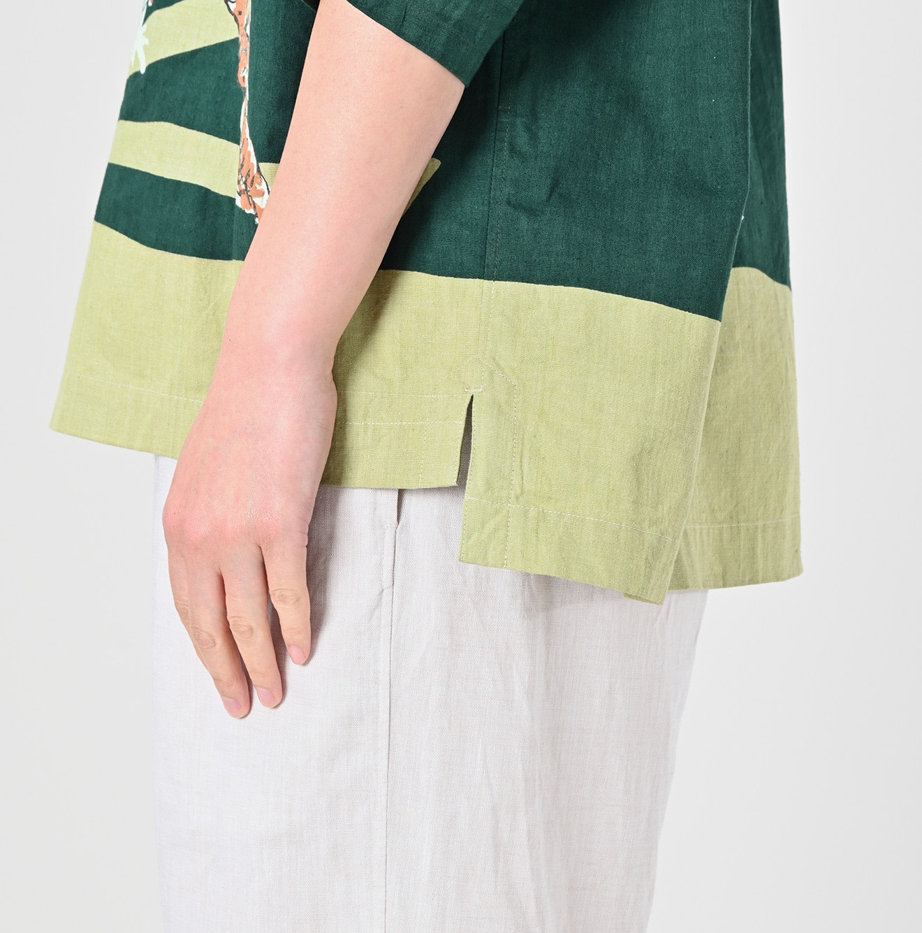 Indian Khadi OX Saijiki Blouse Detail