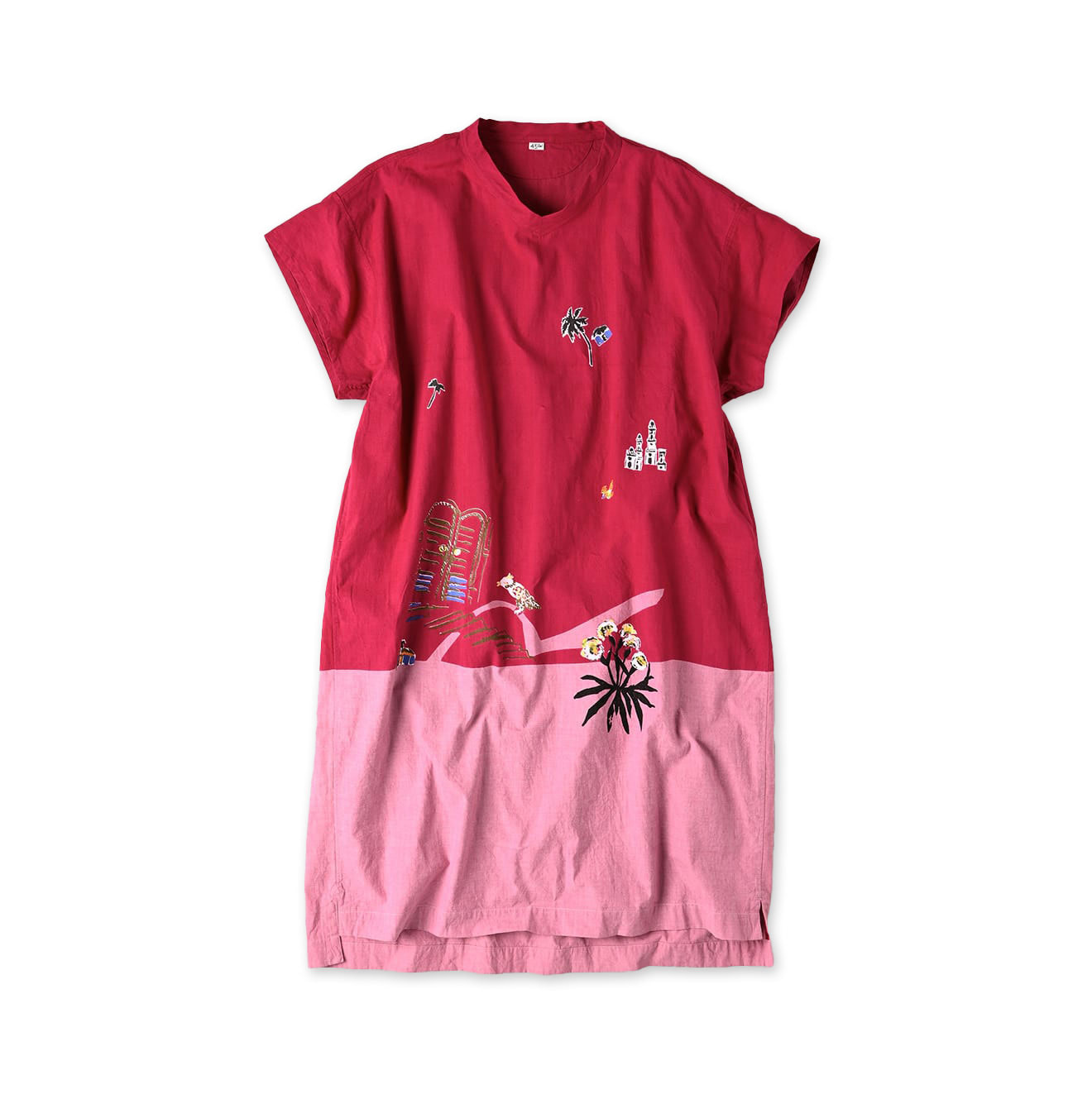 Indian Khadi OX Saijiki Dress Pink