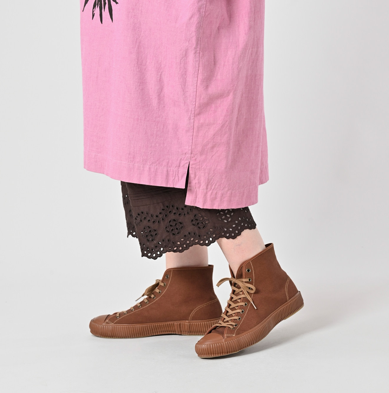 Indian Khadi OX Saijiki Dress Detail