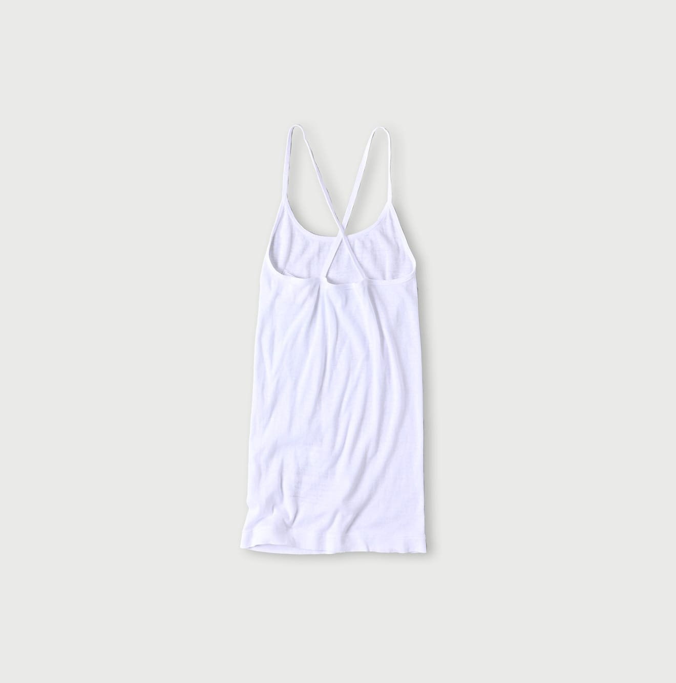 Ribbed Cross-Back Camisole Back