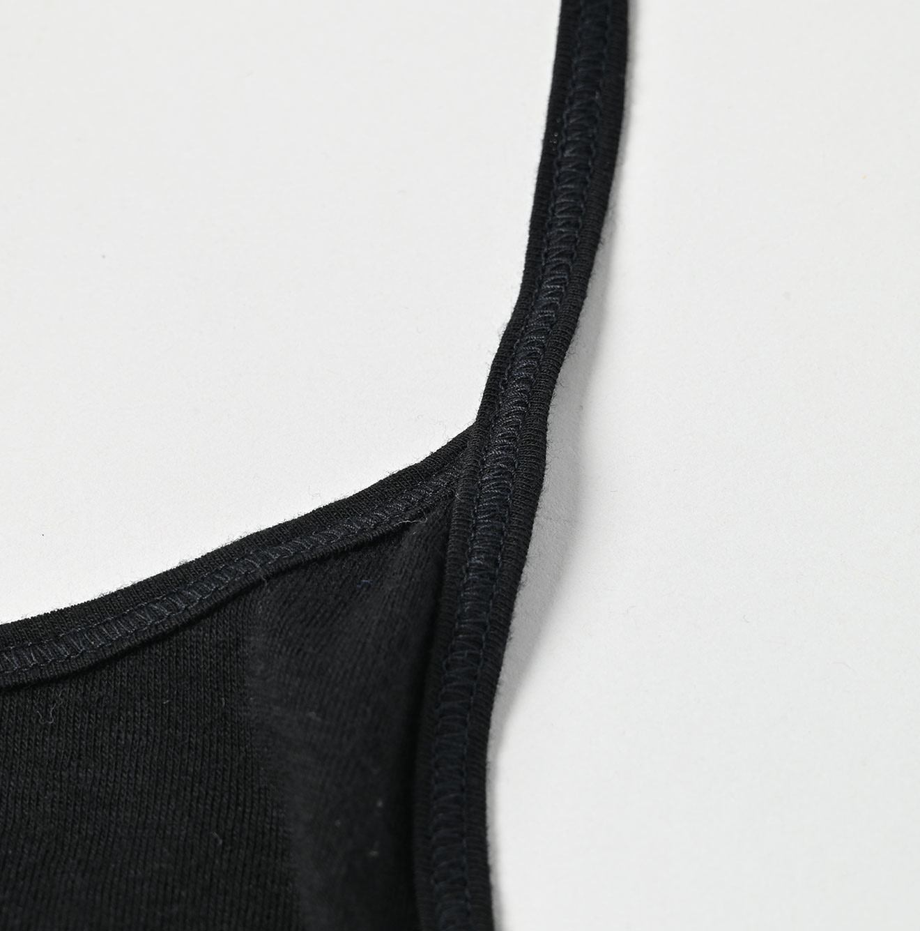 Ribbed Cross-Back Camisole Detail