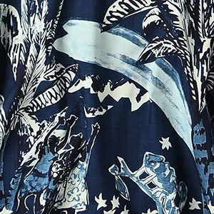 70 Picture Book Bandana Indigo 1