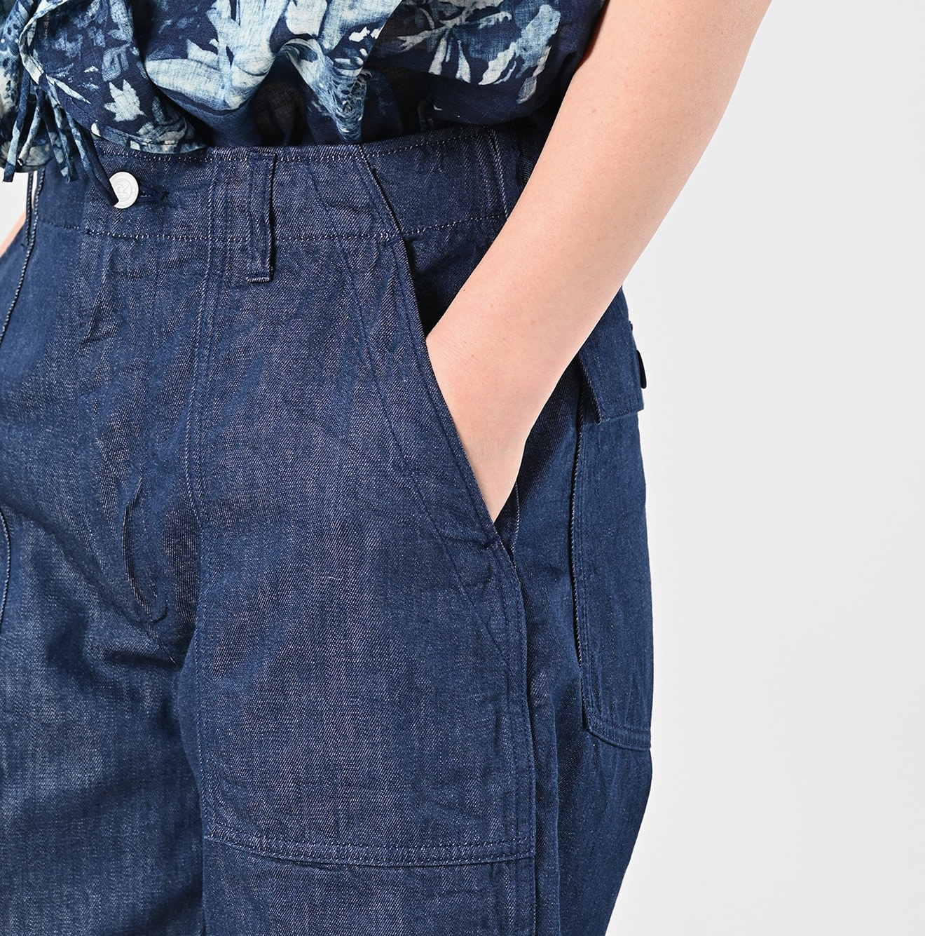 Mon-petit Denim 908 Baker Short Pants Detail