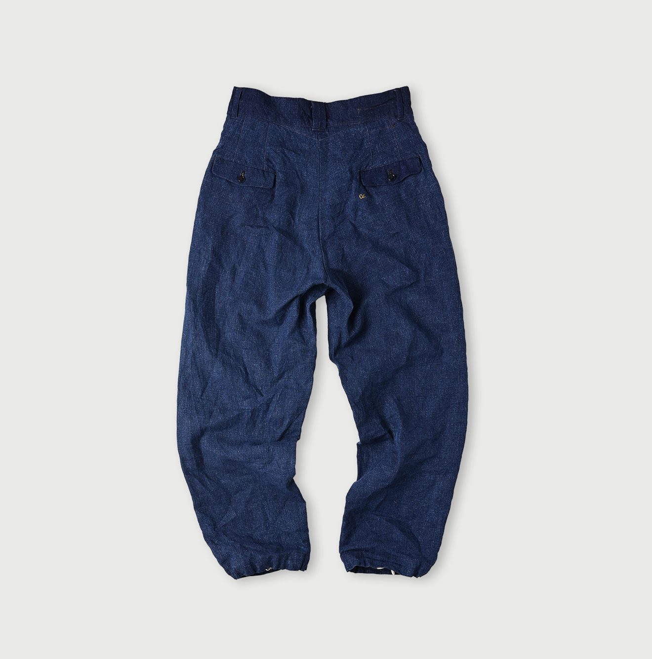 Indigo Linen Cloth 908 Nîmes Pants Back
