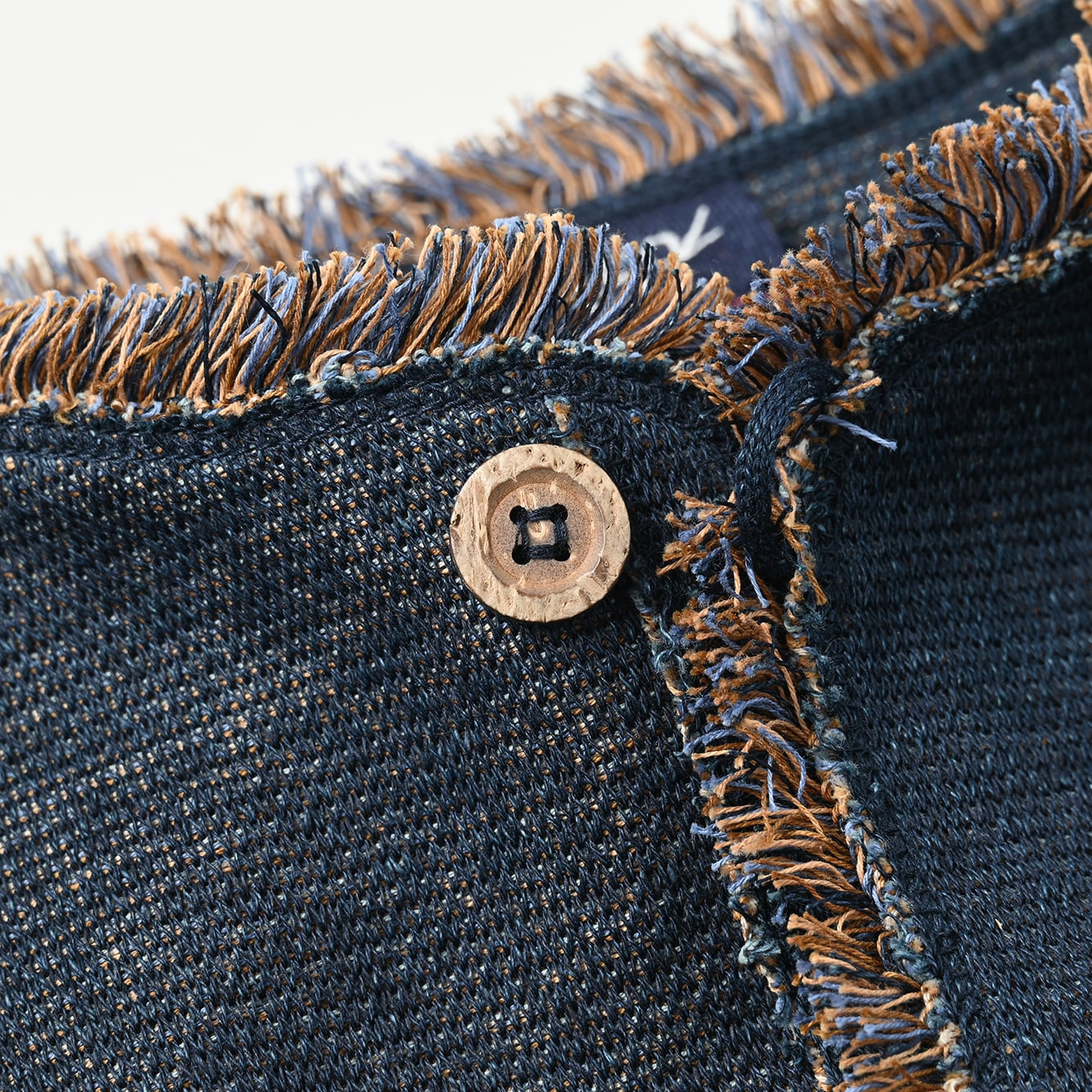 Indigo Surf Hula Girl Jacquard 908 Outer T-shirt Detail