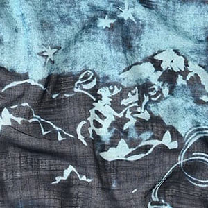 74 Picture Book Bandana Indigo 4