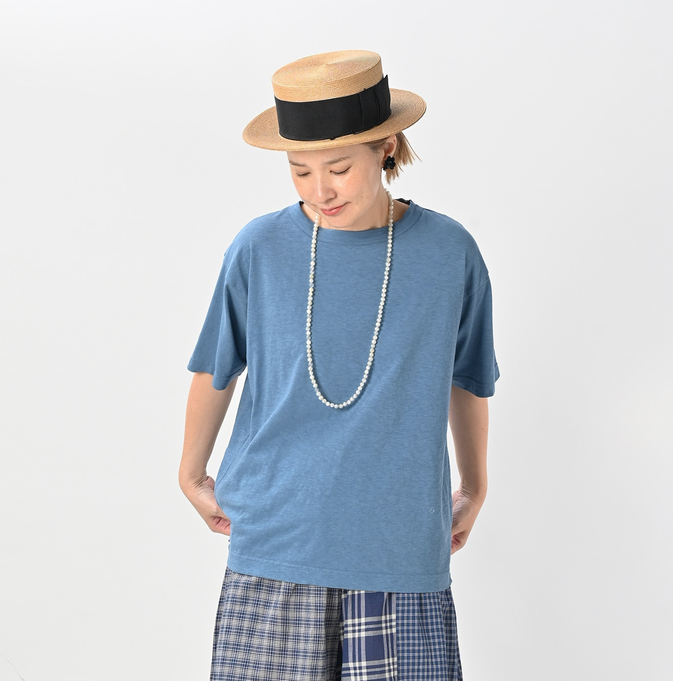 Tenjiku 908 Ocean T-shirt Female Model