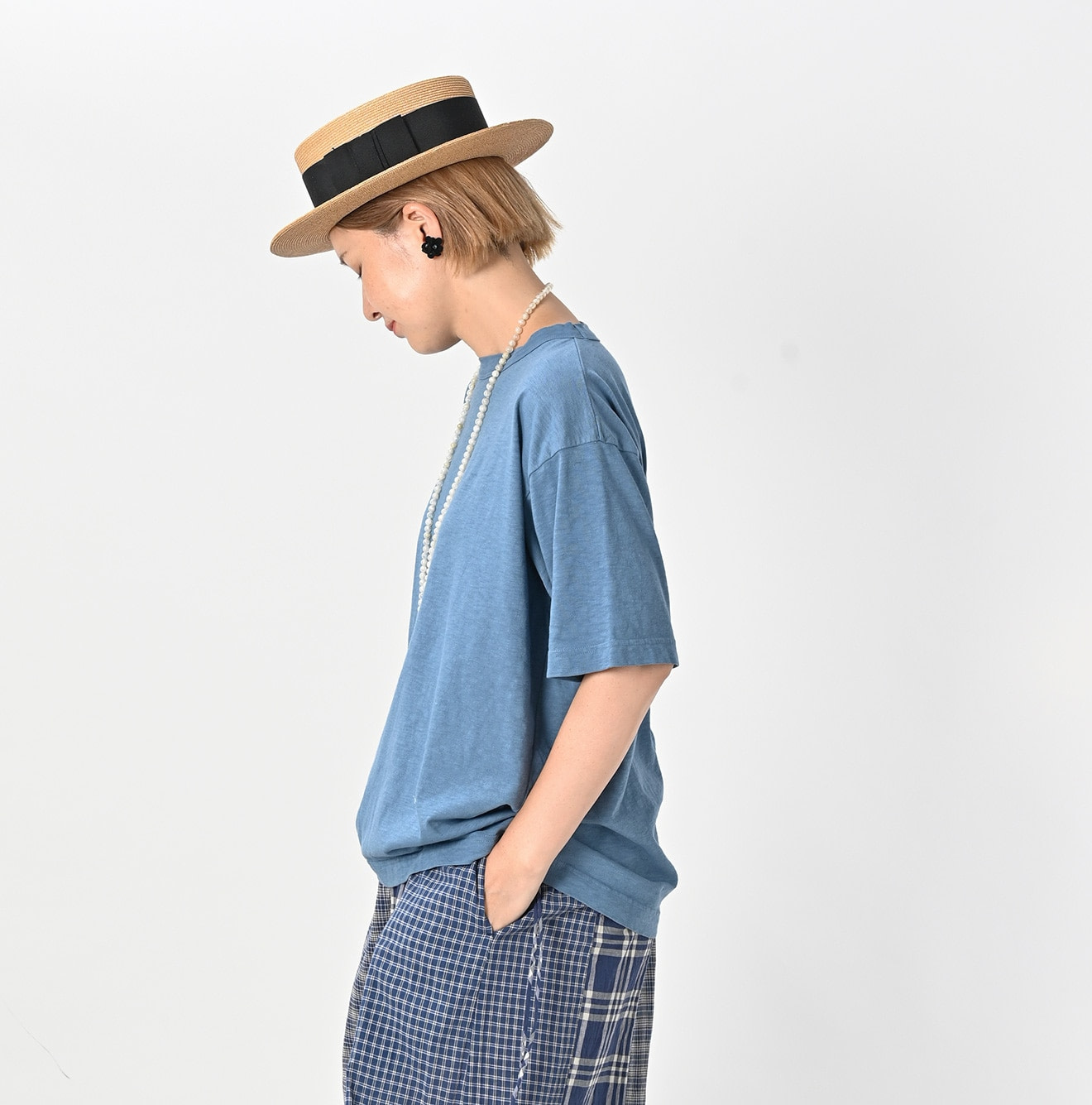 Tenjiku 908 Ocean T-shirt Female Model